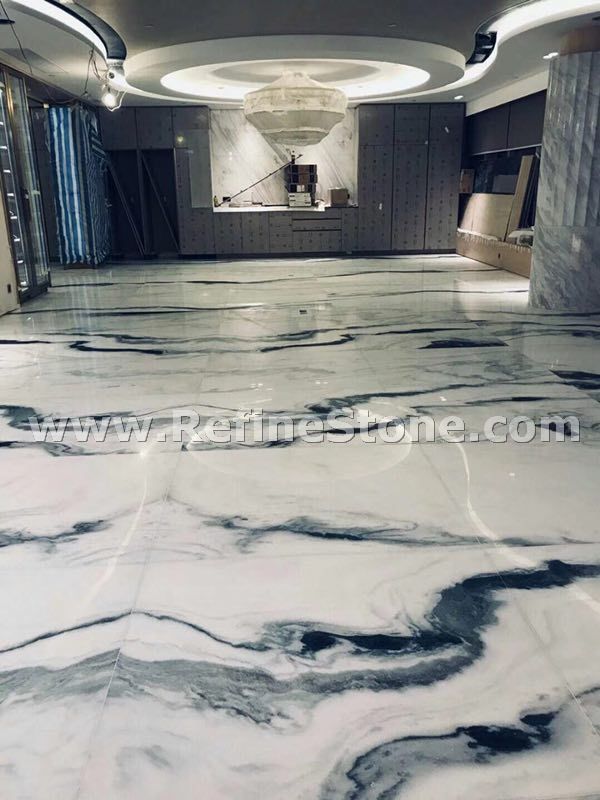 PJ-211 Panda white marble