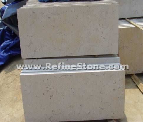 White limestone tile