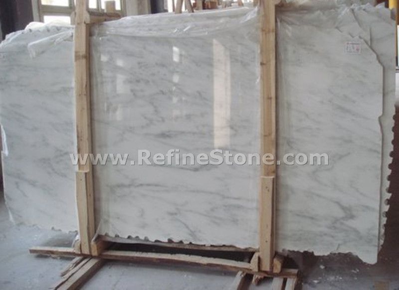 staturio bianco marble slab