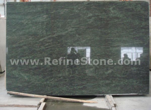 forest green granite slab