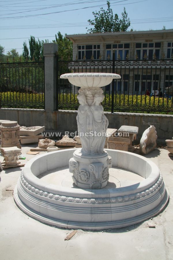 large marble statue fountain
