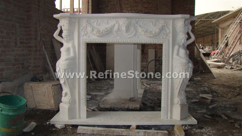 Beauty carving fireplace