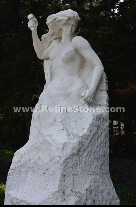 Western marble statue