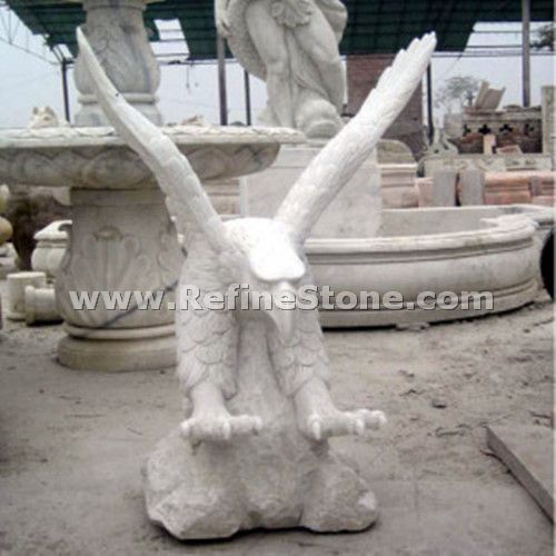 Eagle granite carving