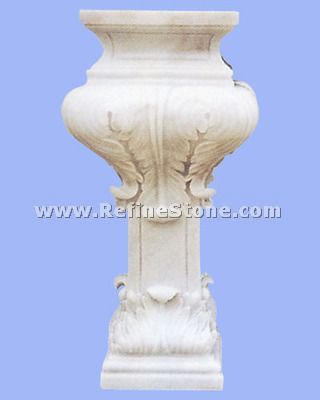 pure white flowerpot