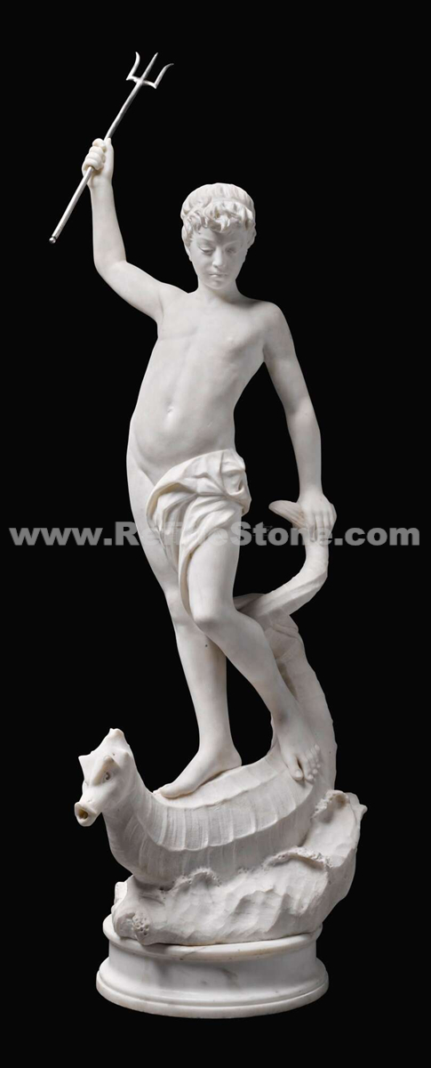 pure white female statue