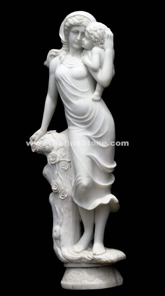 Woman with baby Marble Sculpture