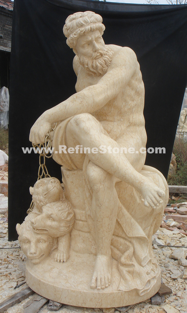 Beige Marble female sculpture