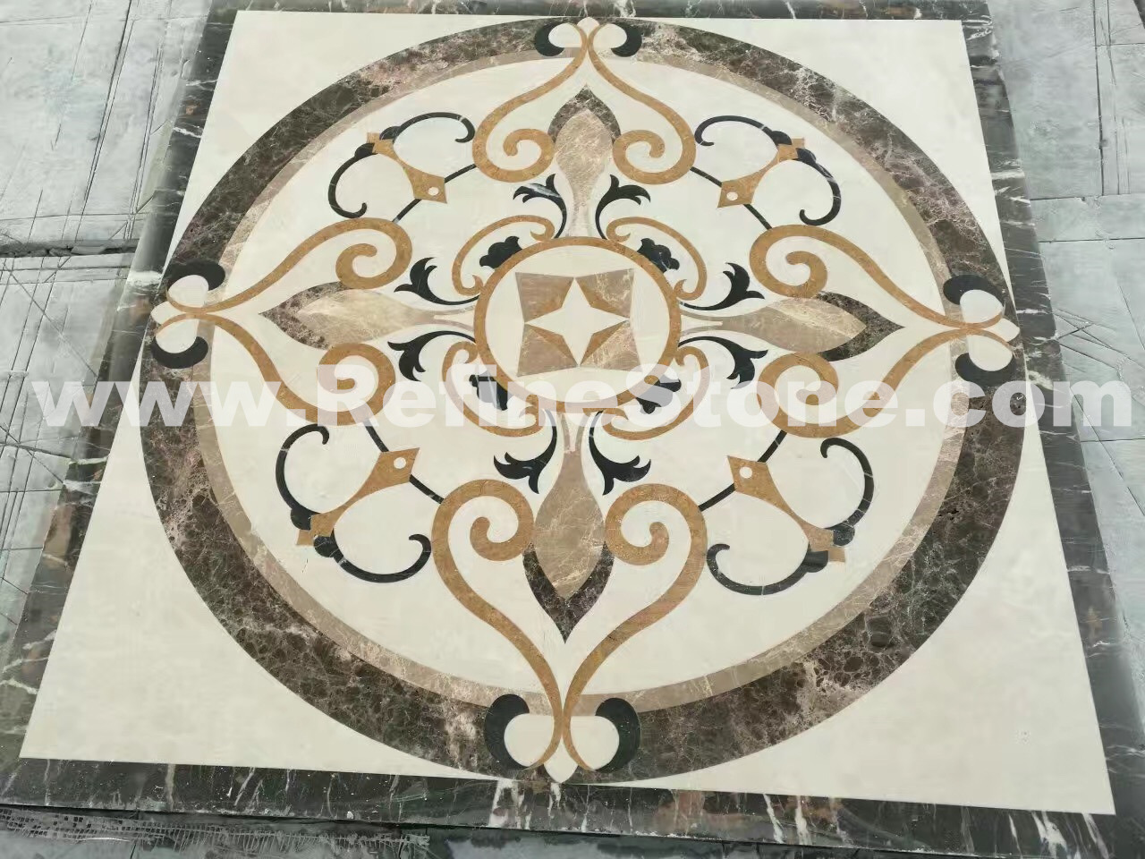 Waterjet inlay patterns