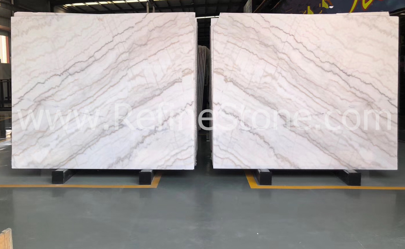 Landscape white marble