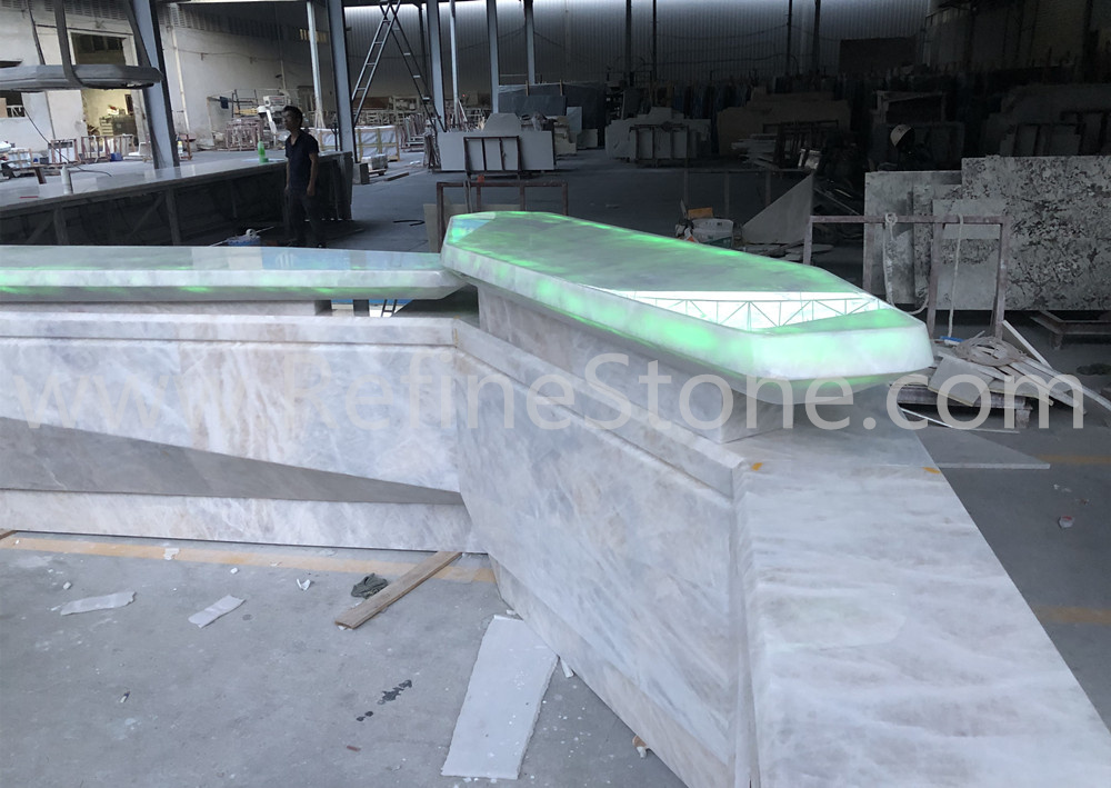 Brazil Crystal white bar counter