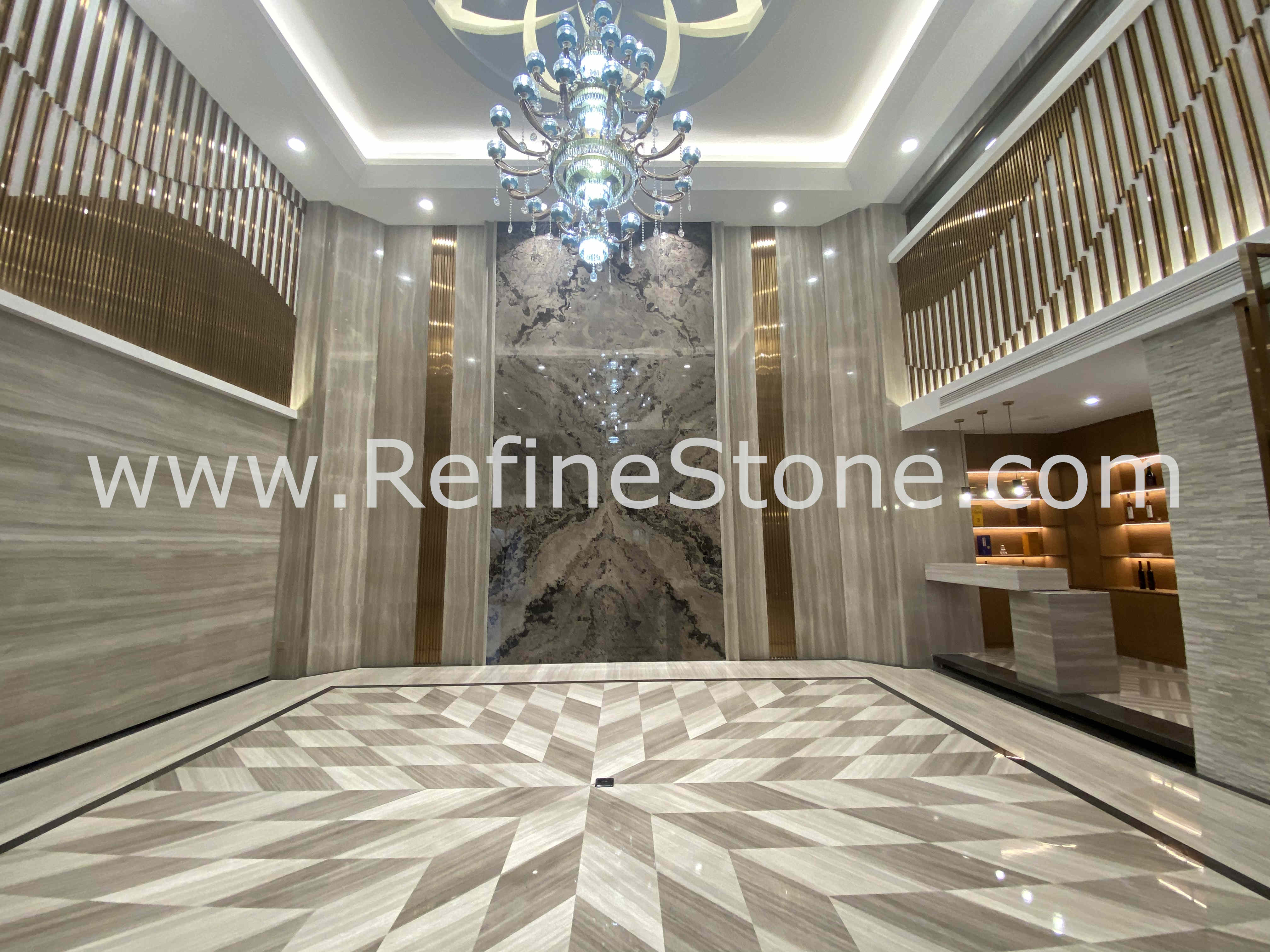 wooden marble medallion