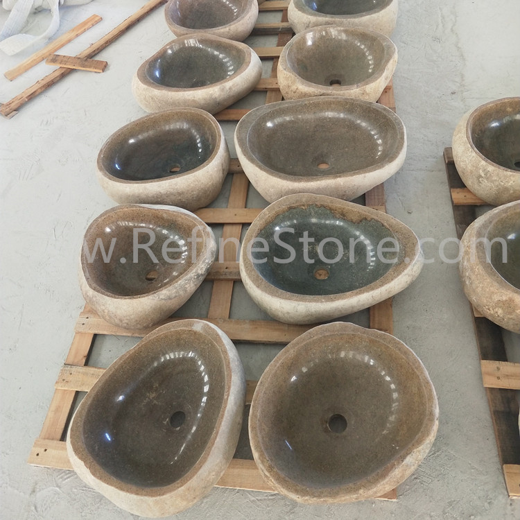Natural stone sinks